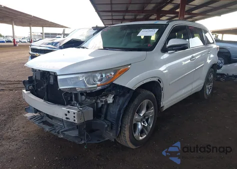 2016 Toyota Highlander Limited Platinum V6 from USA, damaged, VIN 5TDDKRFH1GS314308
